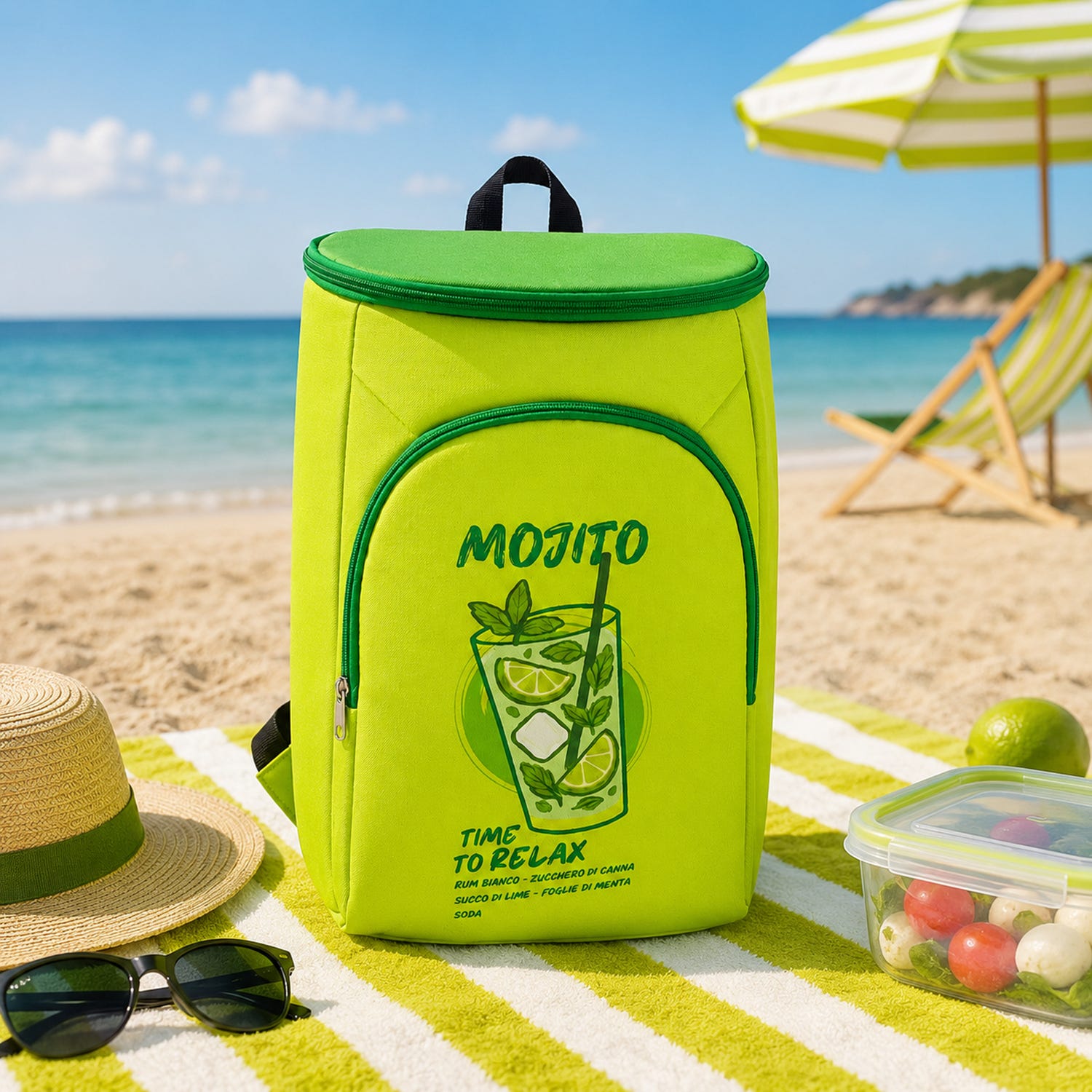Zaino termico 20 L lime Mojito