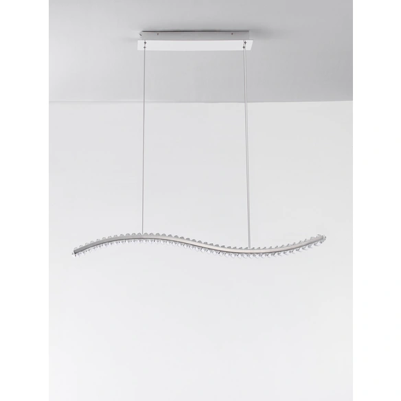 Pendelleuchte »Aurelia «, LED, 43 W, Höhe: 150 cm, chromfarben