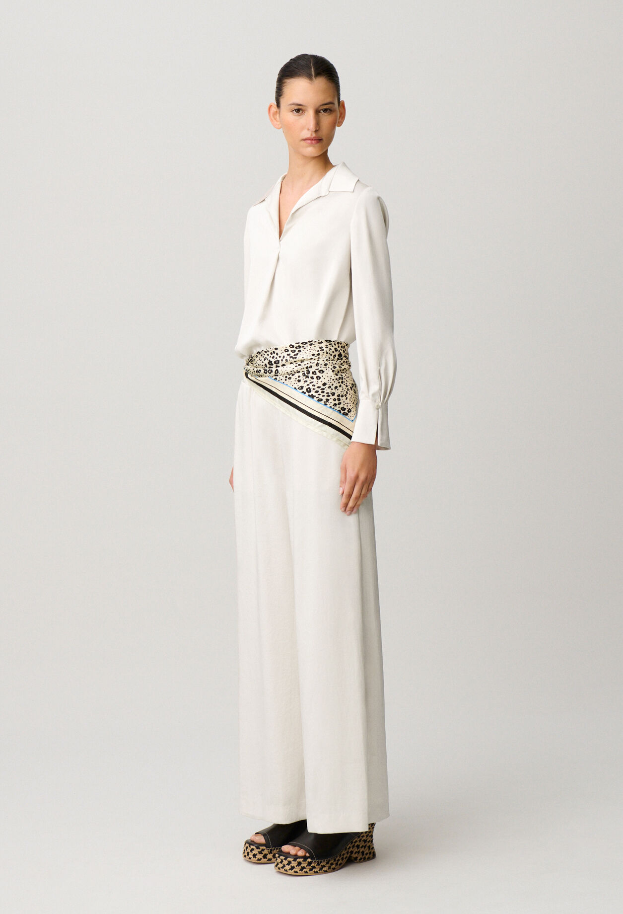 Blouse fluide col