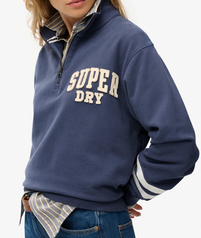 Athletic Essentials Applique Half Zip Sweatshirt