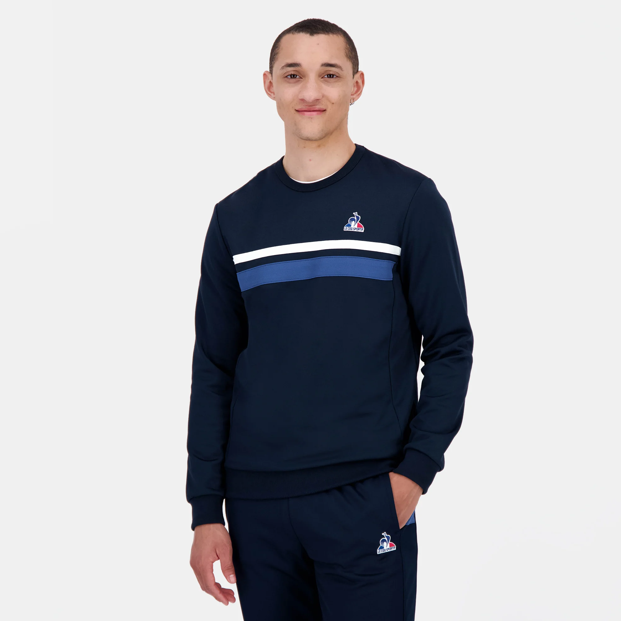 2520338-HERITAGE SP Crew SWEAT N°1 M sky captain | Sweat col rond Homme