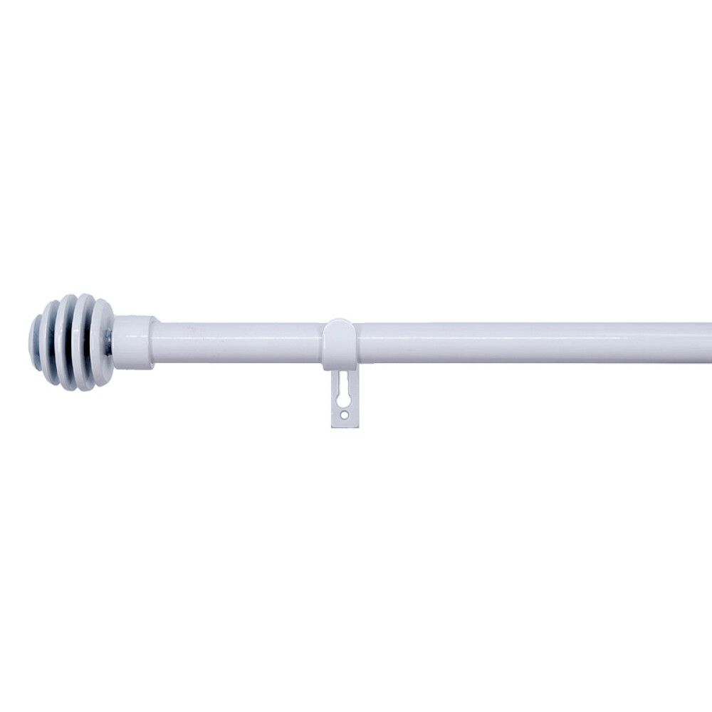 GARDINSTANG KIRSCH AURA SETT 160-300CM Ø19MM HVIT