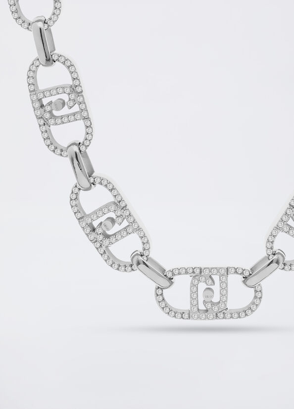 Girocollo monogram con brill