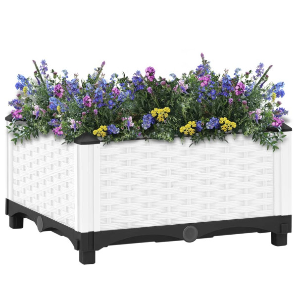 Donice ogrodowa Biały 40 x 40 x 23 cm polipropylen vidaXL