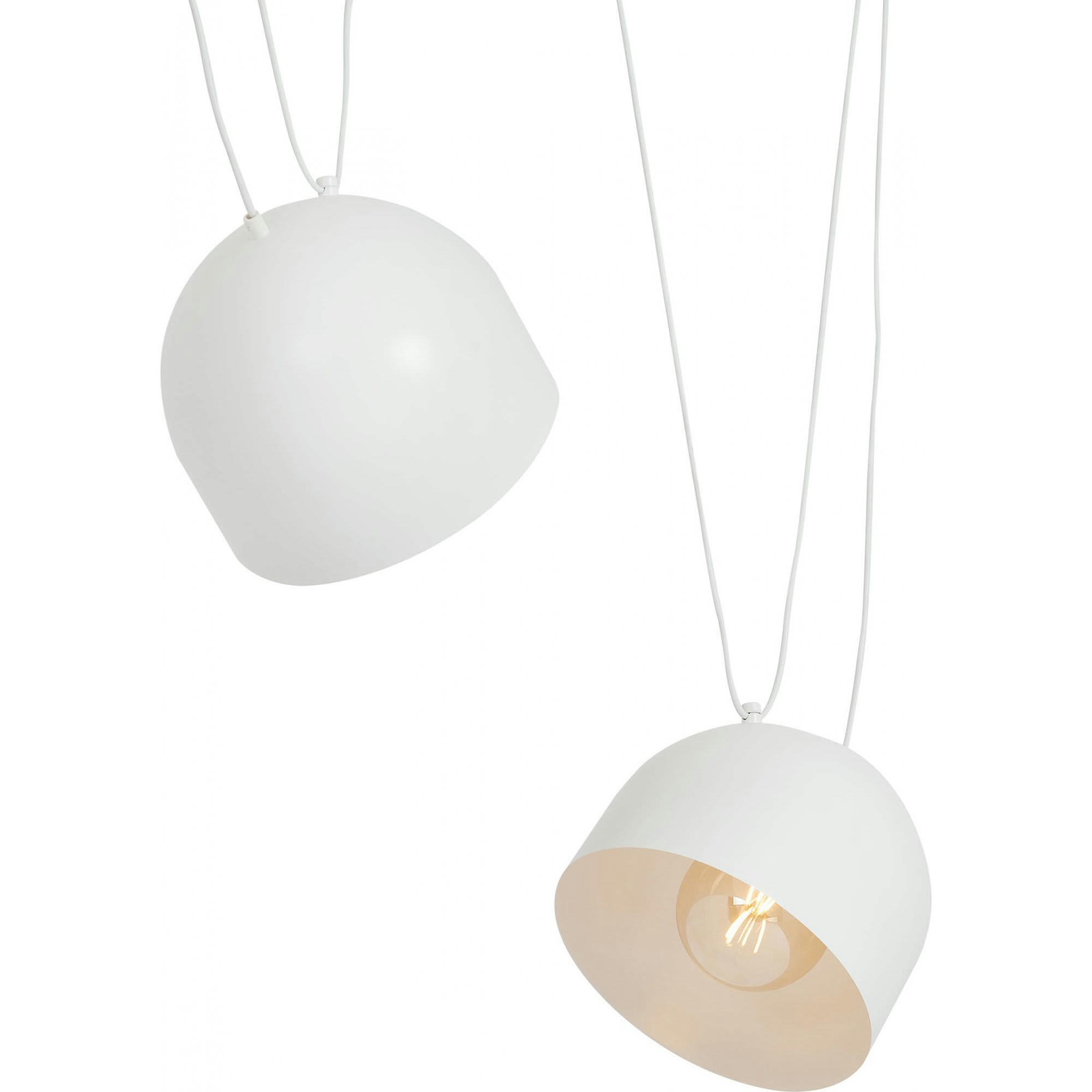 POPO - Suspension Acier Blanc 27x27x23 cm