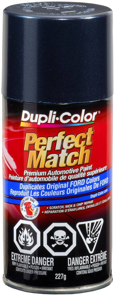 Dupli-Color Perfect Match Premium Acrylic Lacquer Automotive Aerosol Spray Paint, Medium Wedgewood Metallic (LD), 227-g
