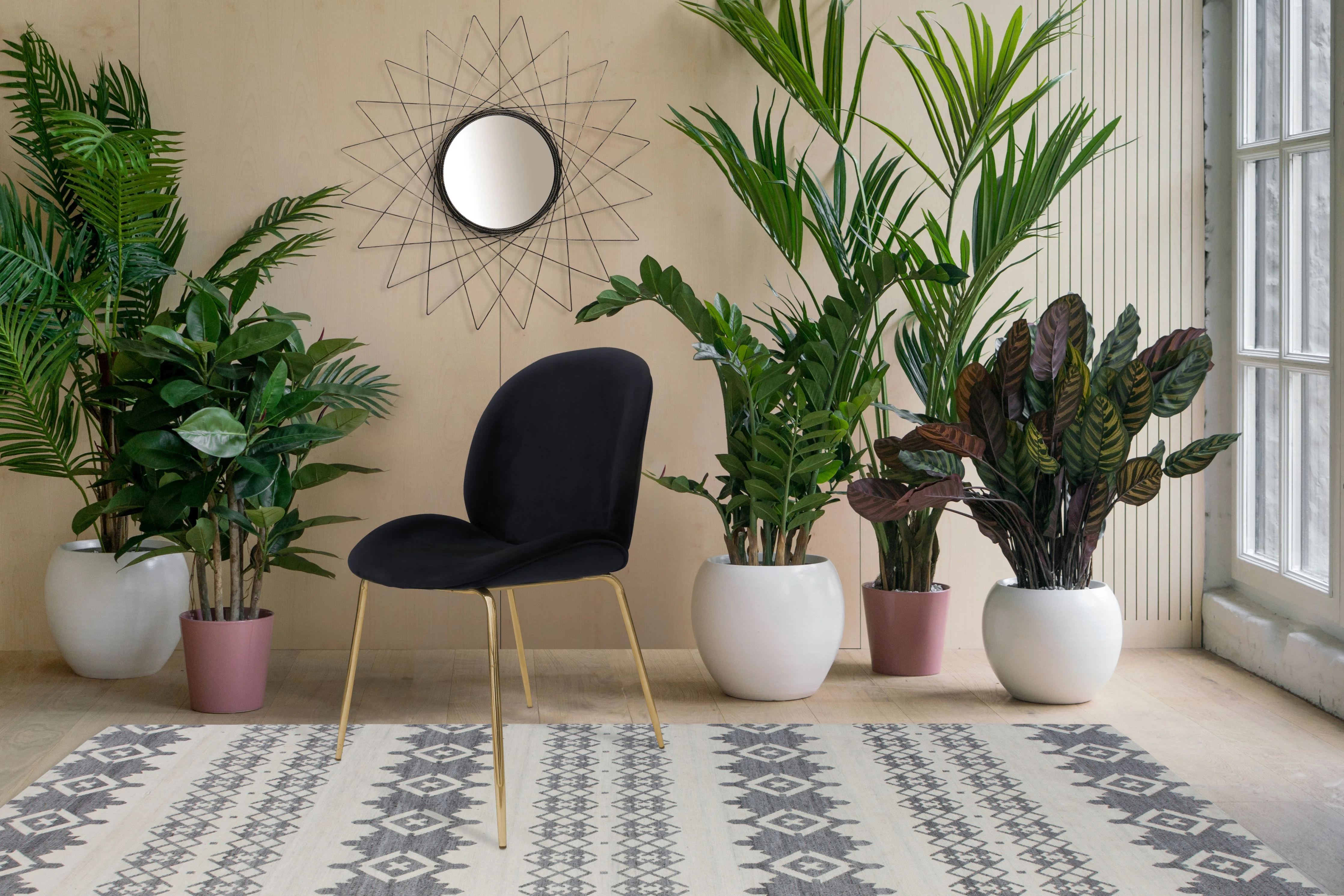 Set van 2 eetkamerstoelen Charlie velvet
