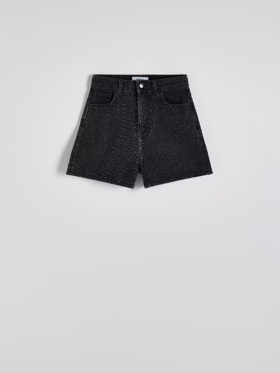 Shorts With Rhinestone Detailing