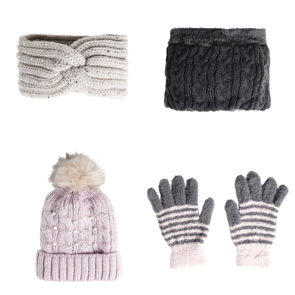 Bonnet/bandeau/écharpe/tour de cou/gant femme