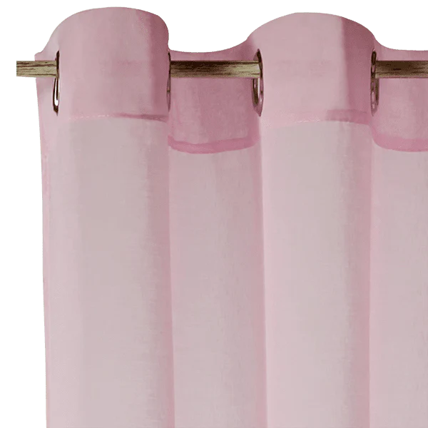 Voilage COLORS coloris rose pâle 140 x 260 cm