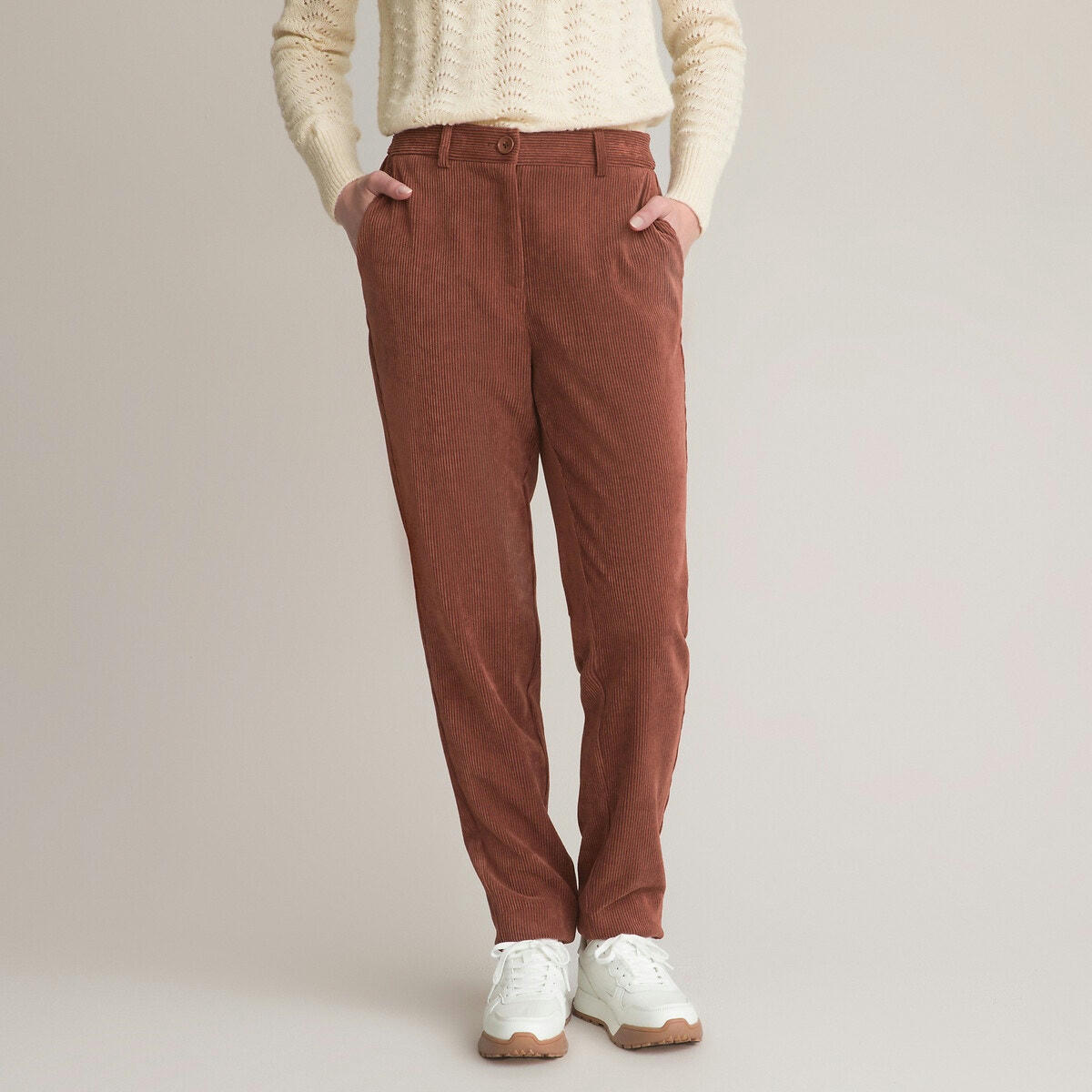 Pantalon chino velours