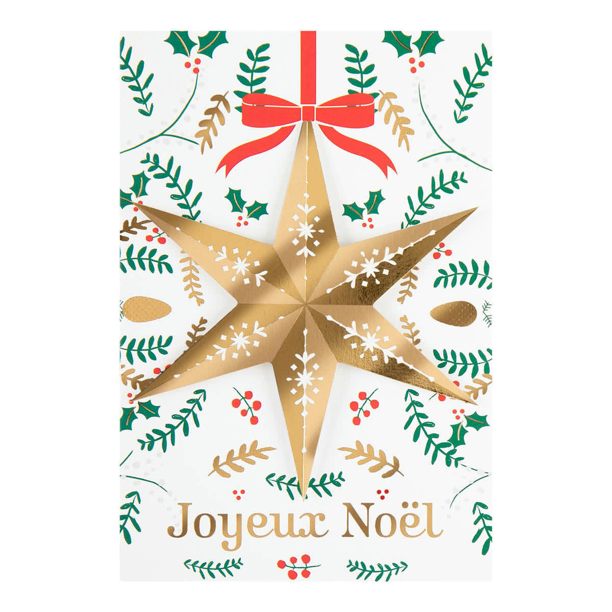 - Carte De Vœux Noël Chic Etoile