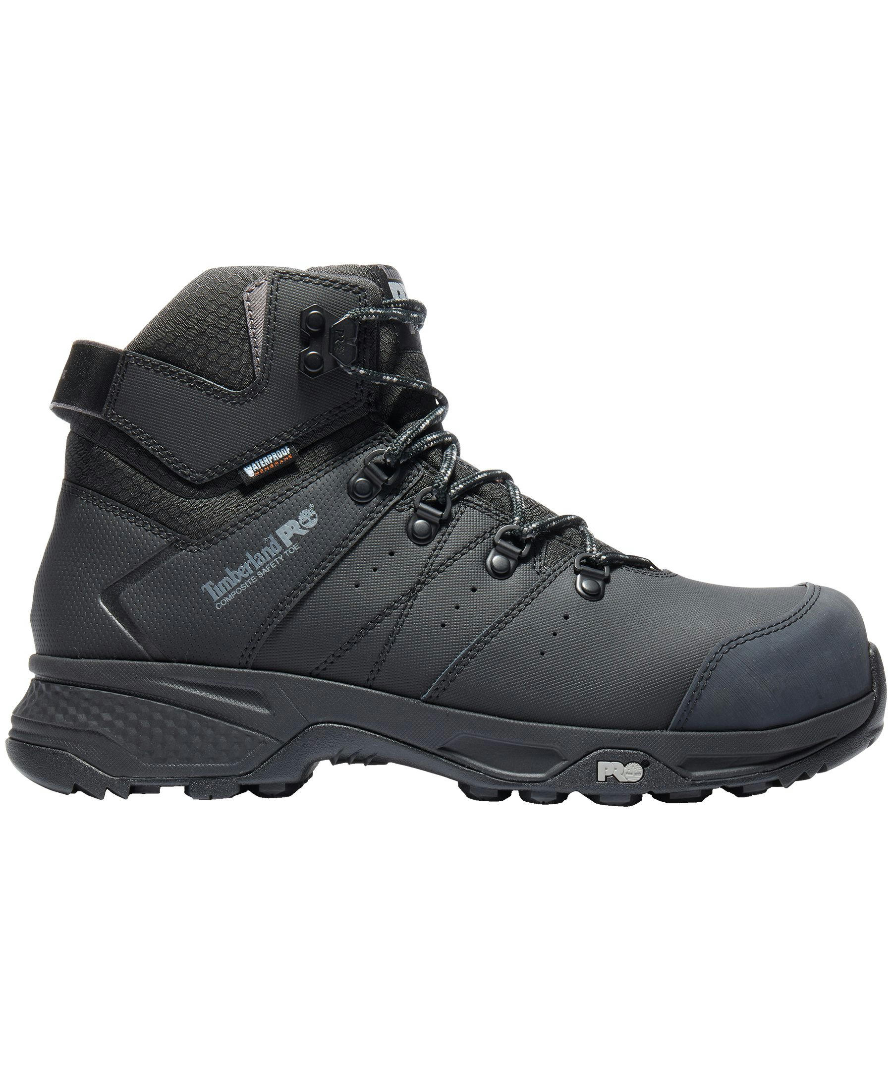 Timberland PRO Men's Switchback Waterproof Composite Toe Composite Plate Hiker Style Work Boots