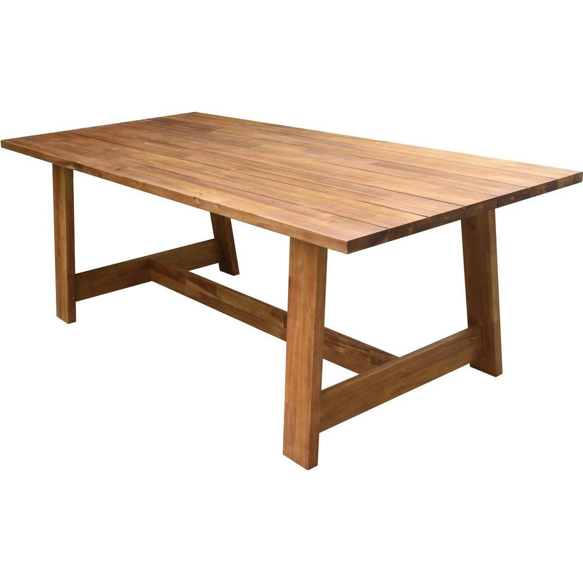 LAGUNA - Table de jardin en bois massif 6 à 8 personnes 220 cm