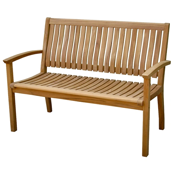 Bank »Somerville«, BxHxT: 128 x 62 x 91,5 cm, Teakholz