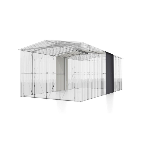 Erweiterungselement »410«, für Gerätehaus, zur Grundflächenerweiterung um 3,7 m², BxT: 308 x 127 cm, Anthrazit matt