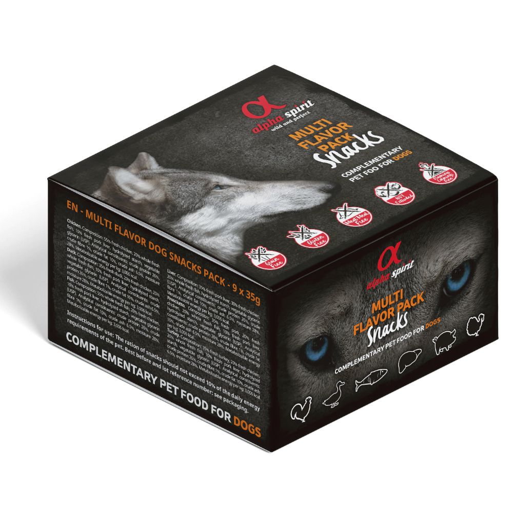 Alpha Spirit Dog Snacks Mixed Box