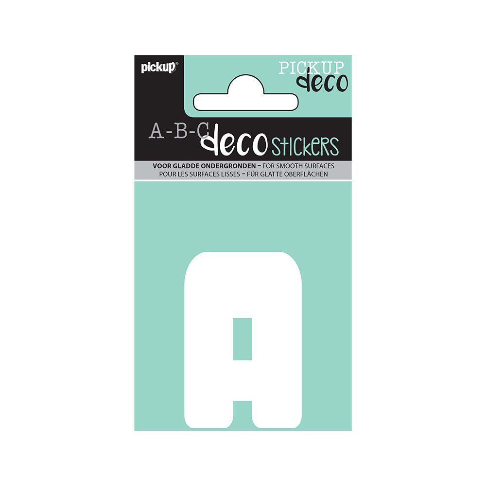 BOKSTAVER PICKUP A ABC DECO ANNA 60 MM A HVIT