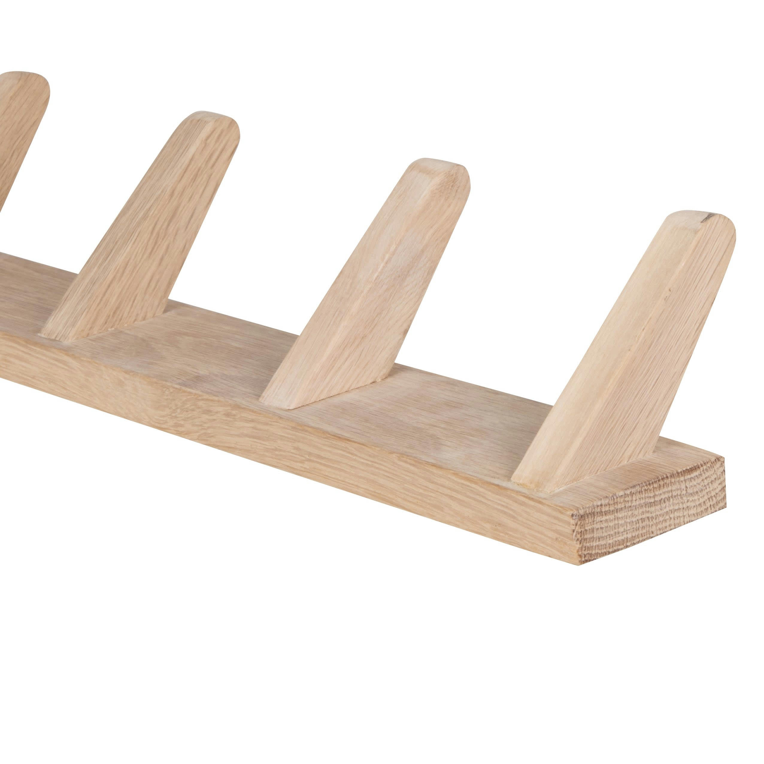 BERGEN - Patère 7 crochets en bois de chêne