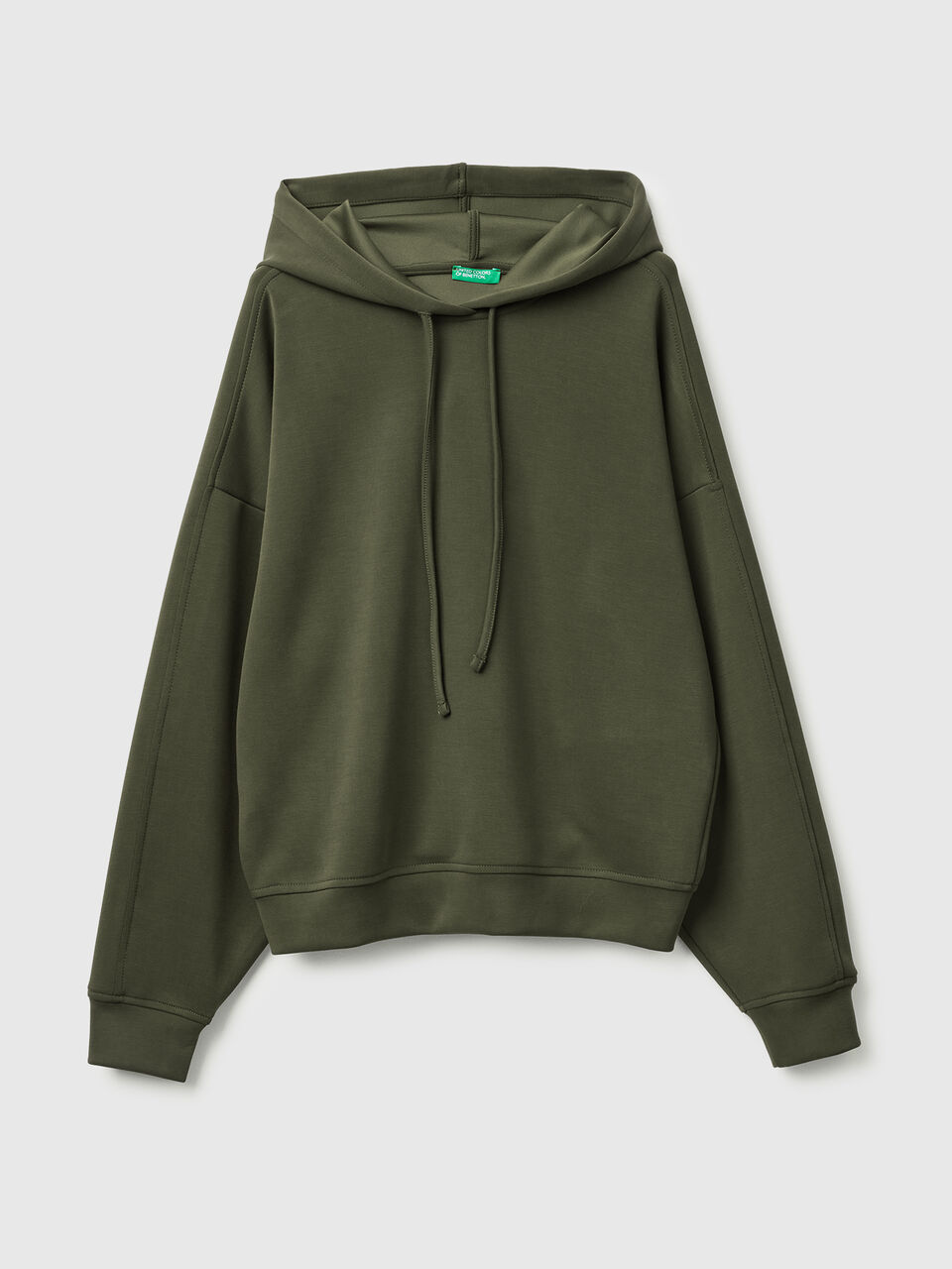 Hoodie in viscose blend