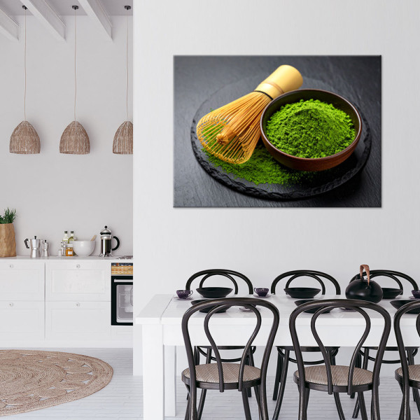 Obraz do kuchni restauracji, Japońska Matcha Herbata 30x20
