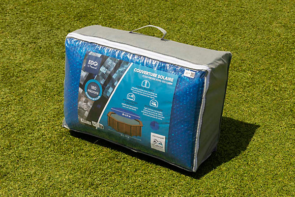 Couverture Solaire Diam 417 Bleue Foncée 180 Microns pour piscine autoportante Diam 457