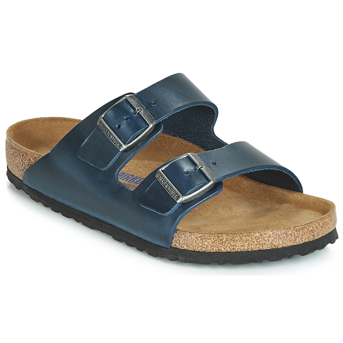 BIRKENSTOCK - Arizona Soft Footbed - Oiled / Leather / Blue / Regular