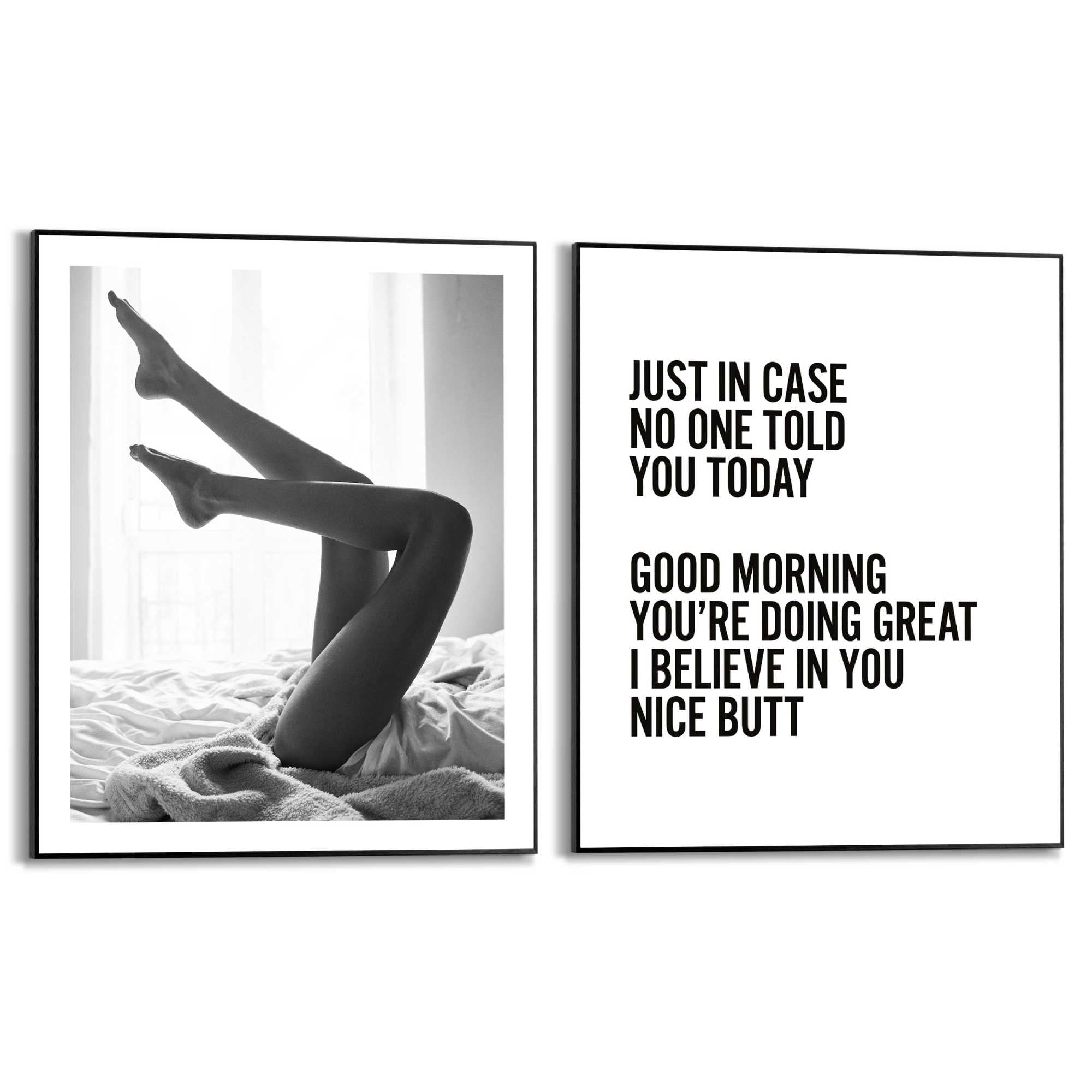 Reinders - Body - Schilderijen set 2x 50x40cm Zwart