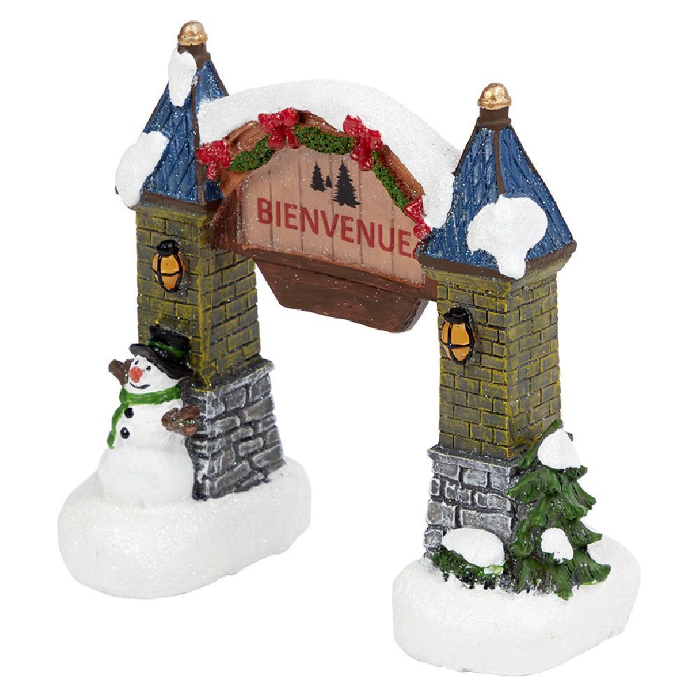 Arche pour village de no&euml;l intérieur 16x7,5xH15cm