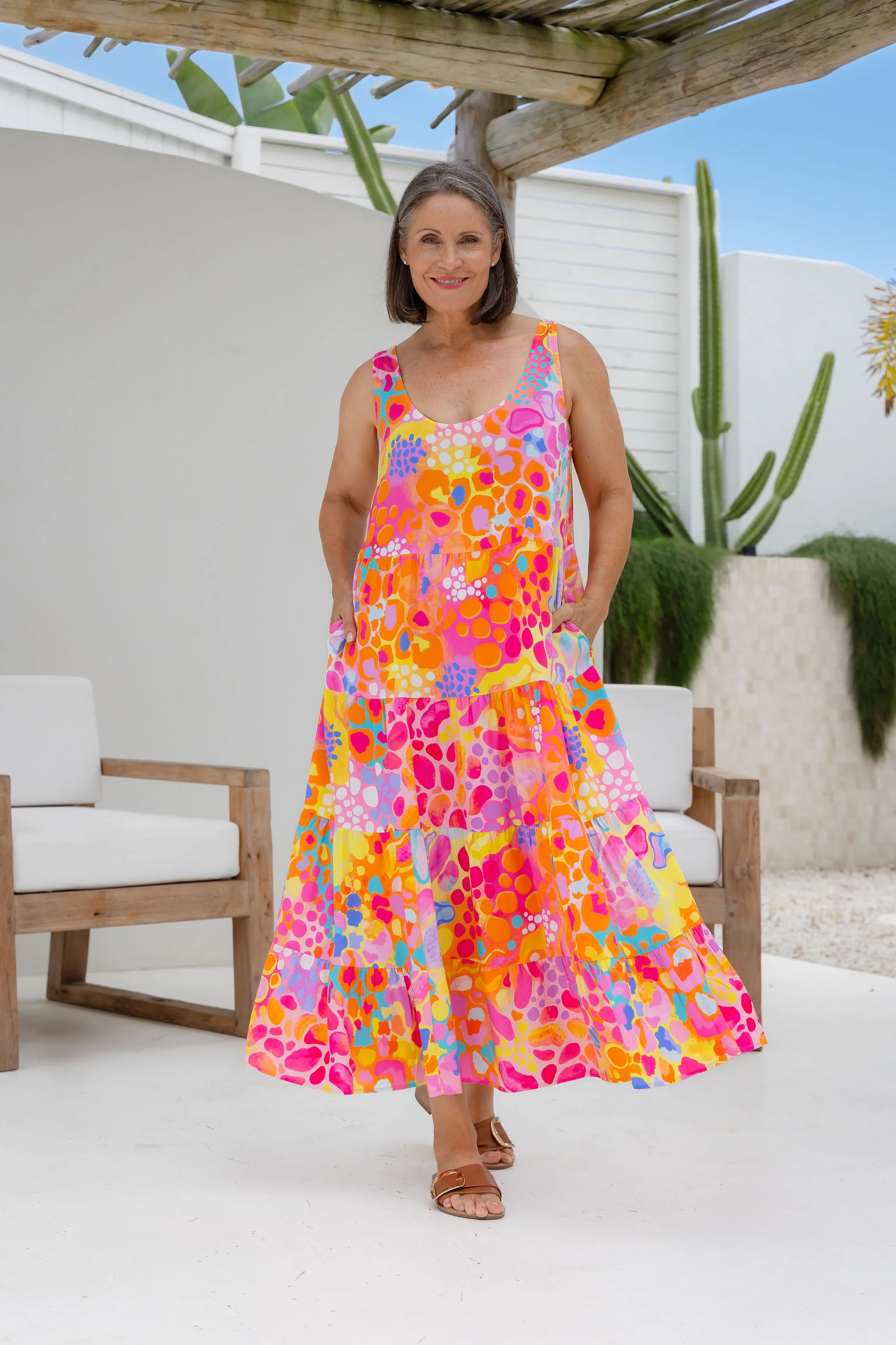 Ronnie Dress in Tequila Sunrise by Kasey Rainbow