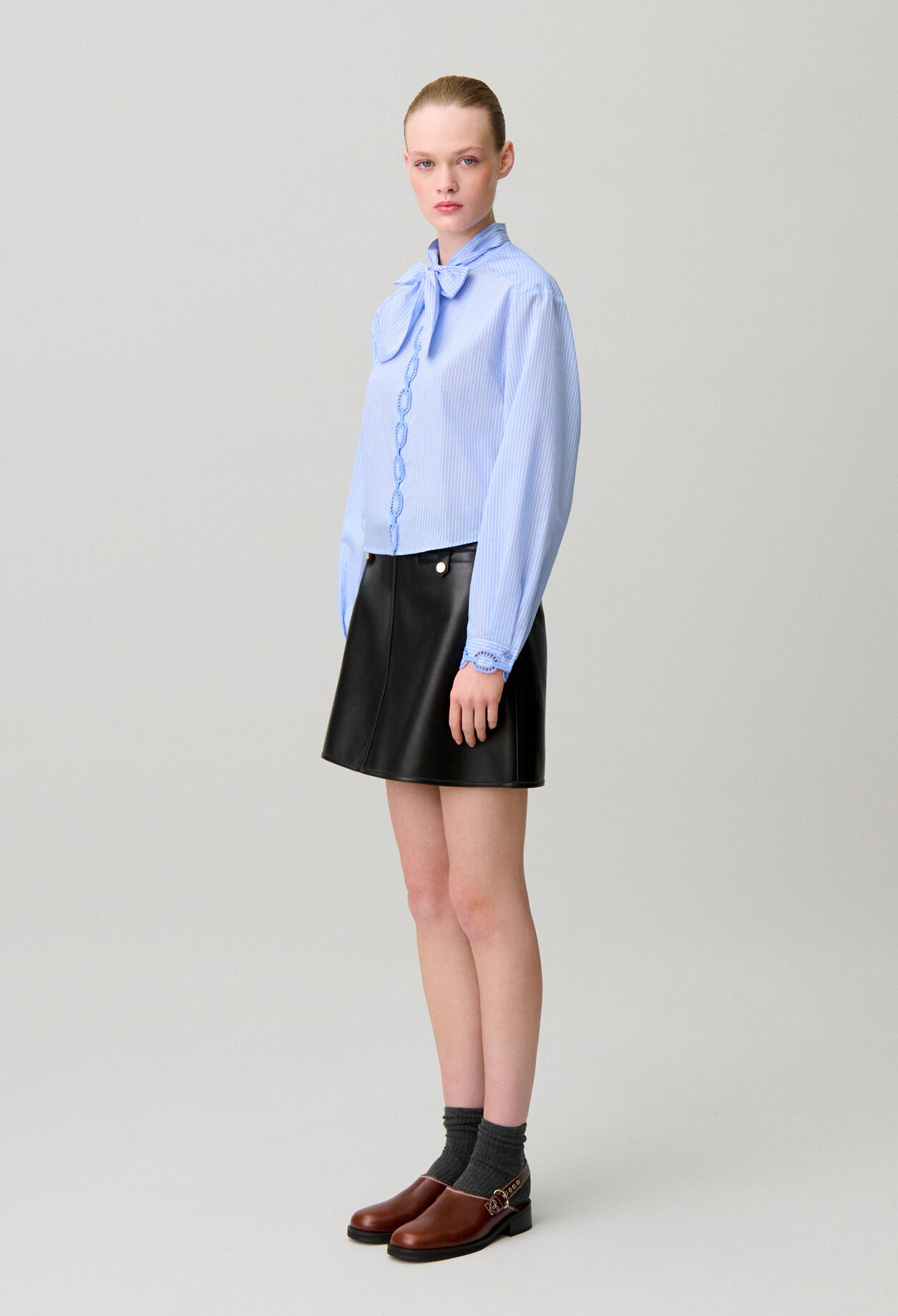Chemise popeline rayée