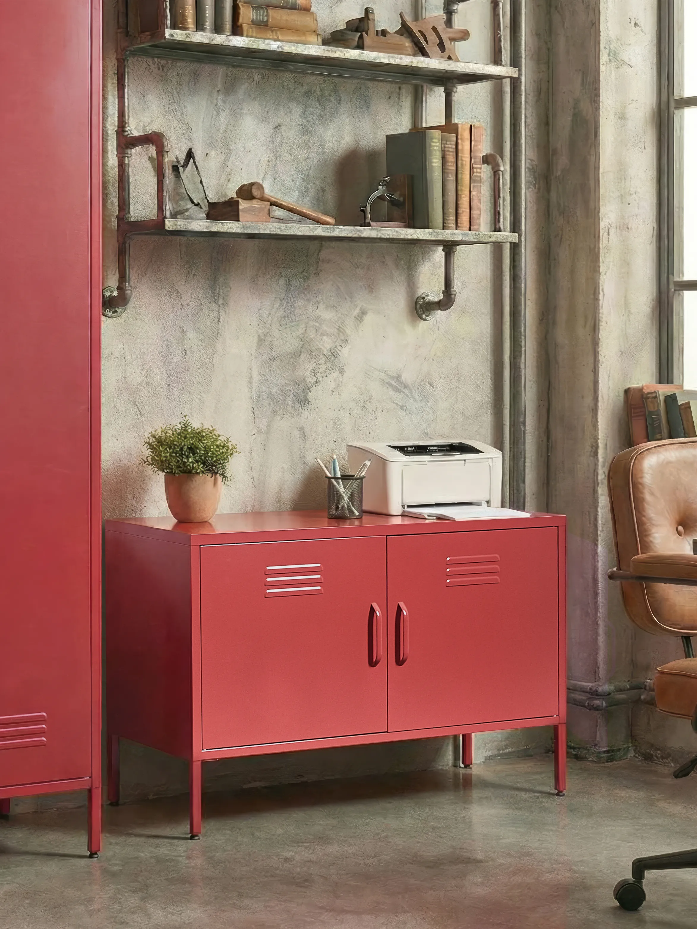 Storage Unit URIA Metal Red