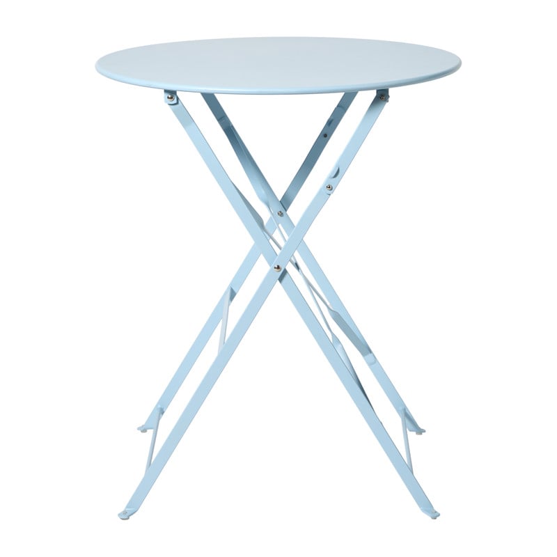 Inklapbare bistrotafel Kos - blauw - &Oslash;60x71 cm