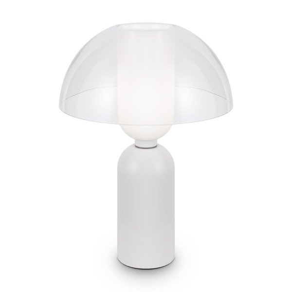 Lampa stołowabiało-przezroczysty Memory 1xE14x40W wys:42,5cm Maytoni