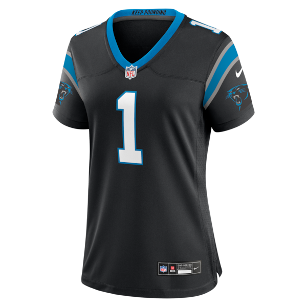 Cam Newton Carolina Panthers Nike Women's Team Retired Game Jersey -  Black