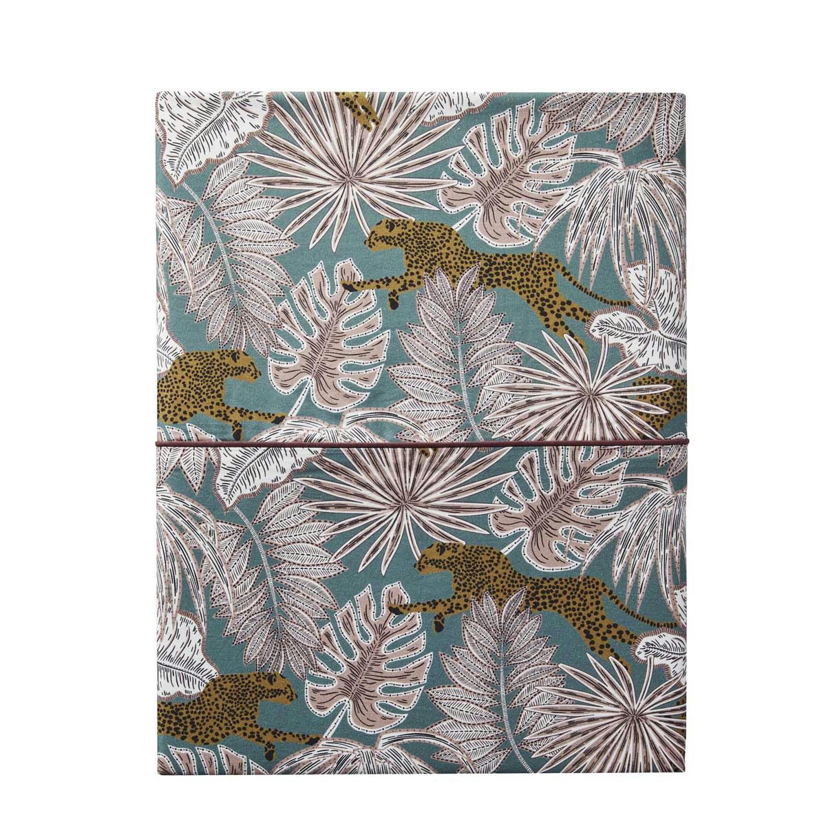 LUXURIA - Drap plat en percale de coton multicolore 240x300