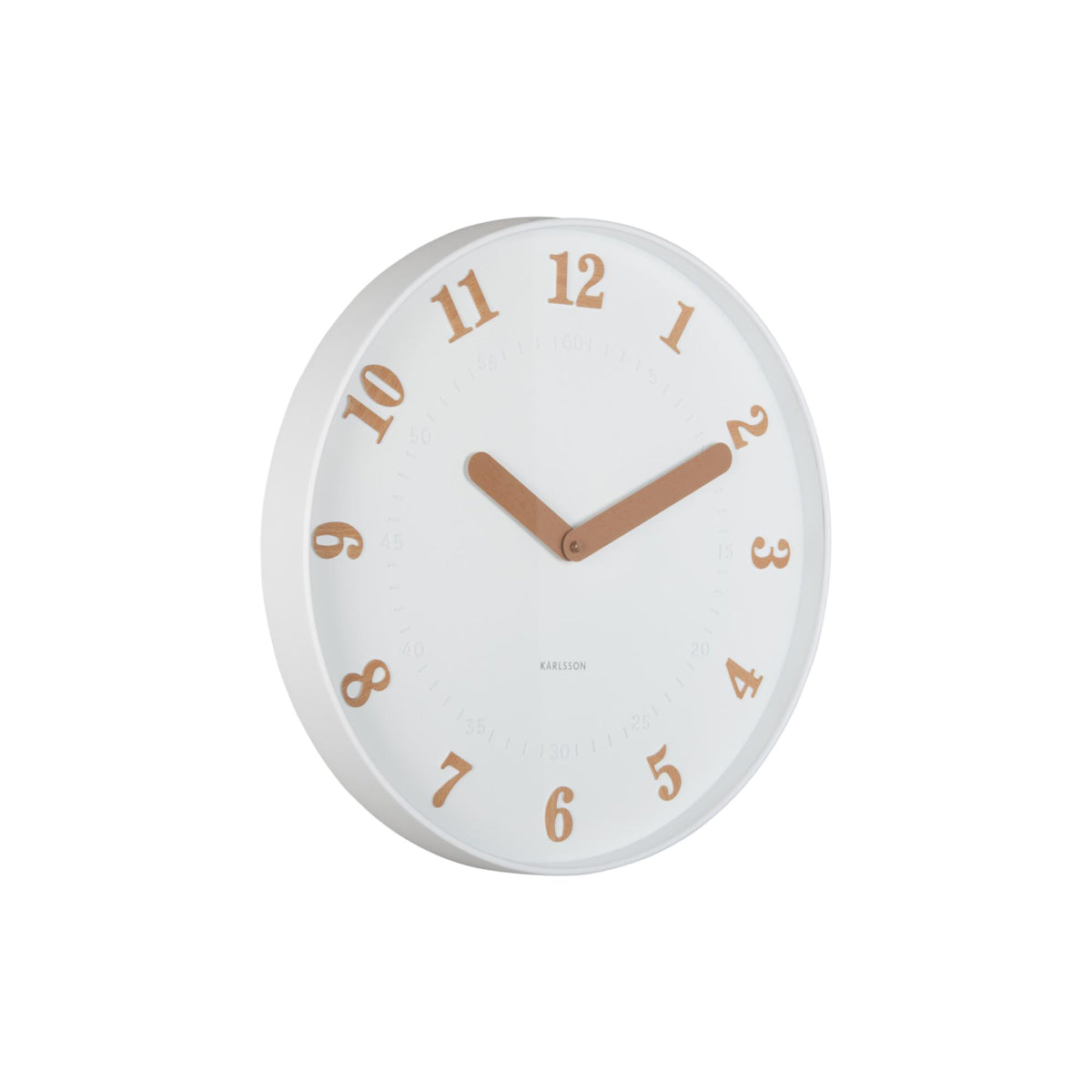 Karlsson wandklok Amena - wit - Ø40cm