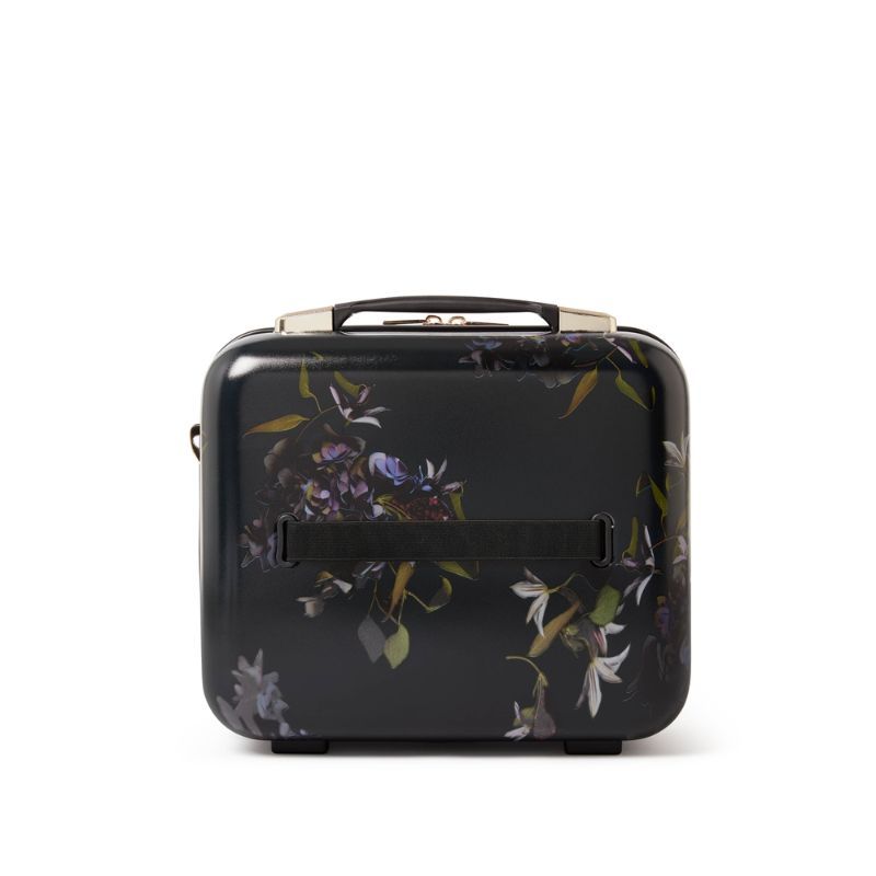 Ted Baker Midnight Bloom Hard Shell Vanity Case Makeup Travel Bag 17L