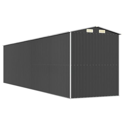 NNEVL Garden Shed Anthracite 192x772x223 cm Galvanised Steel