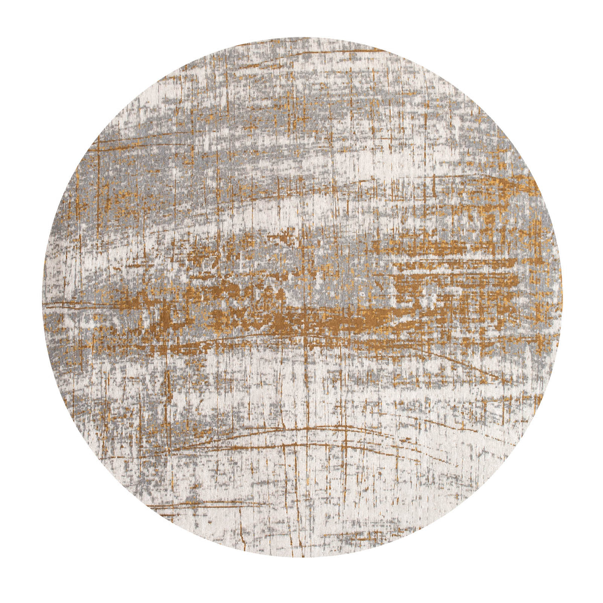 Ecorugs vloerkleed Columbus Gold - geel - 140x140cm