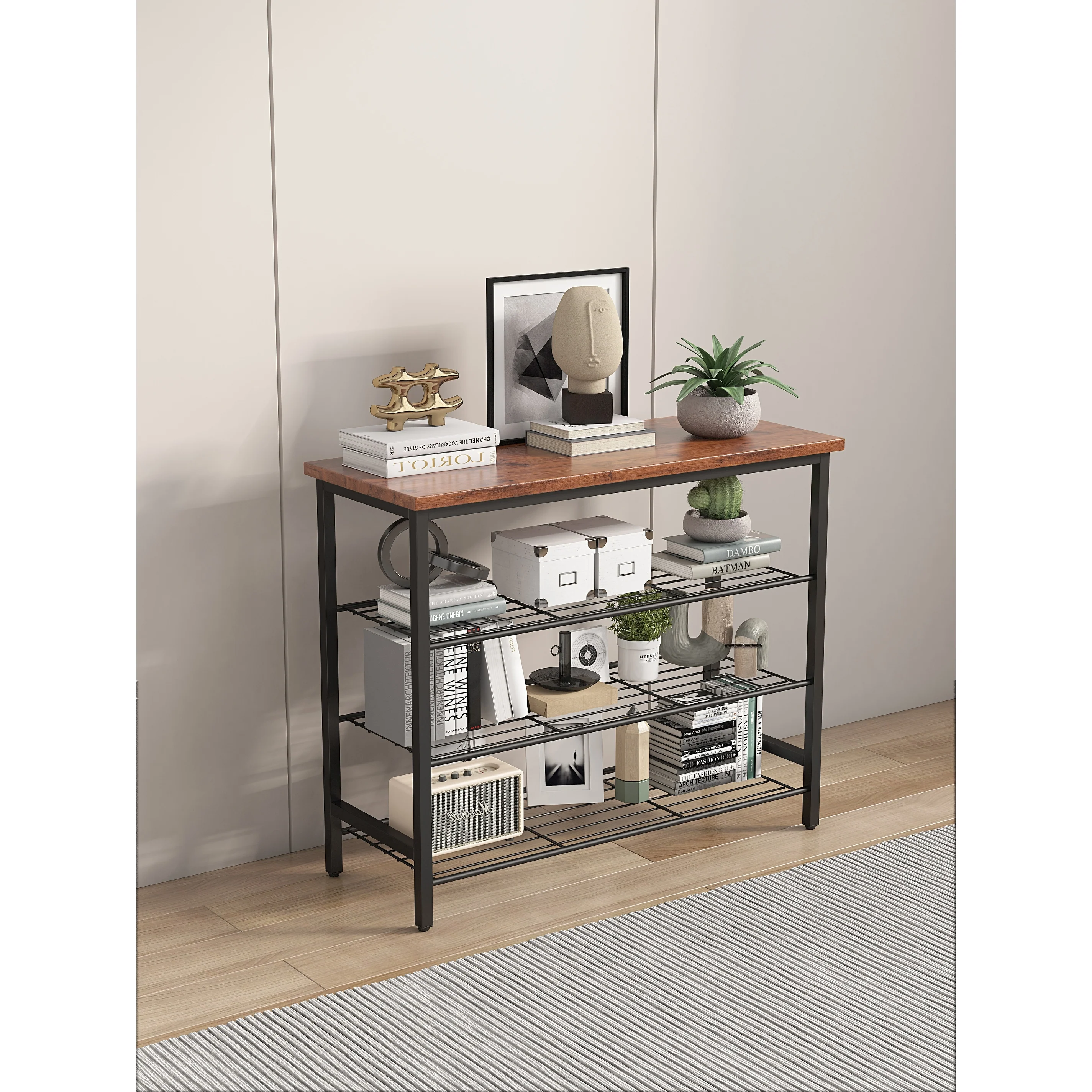 DN 4-Tier Metal Shoe Rack