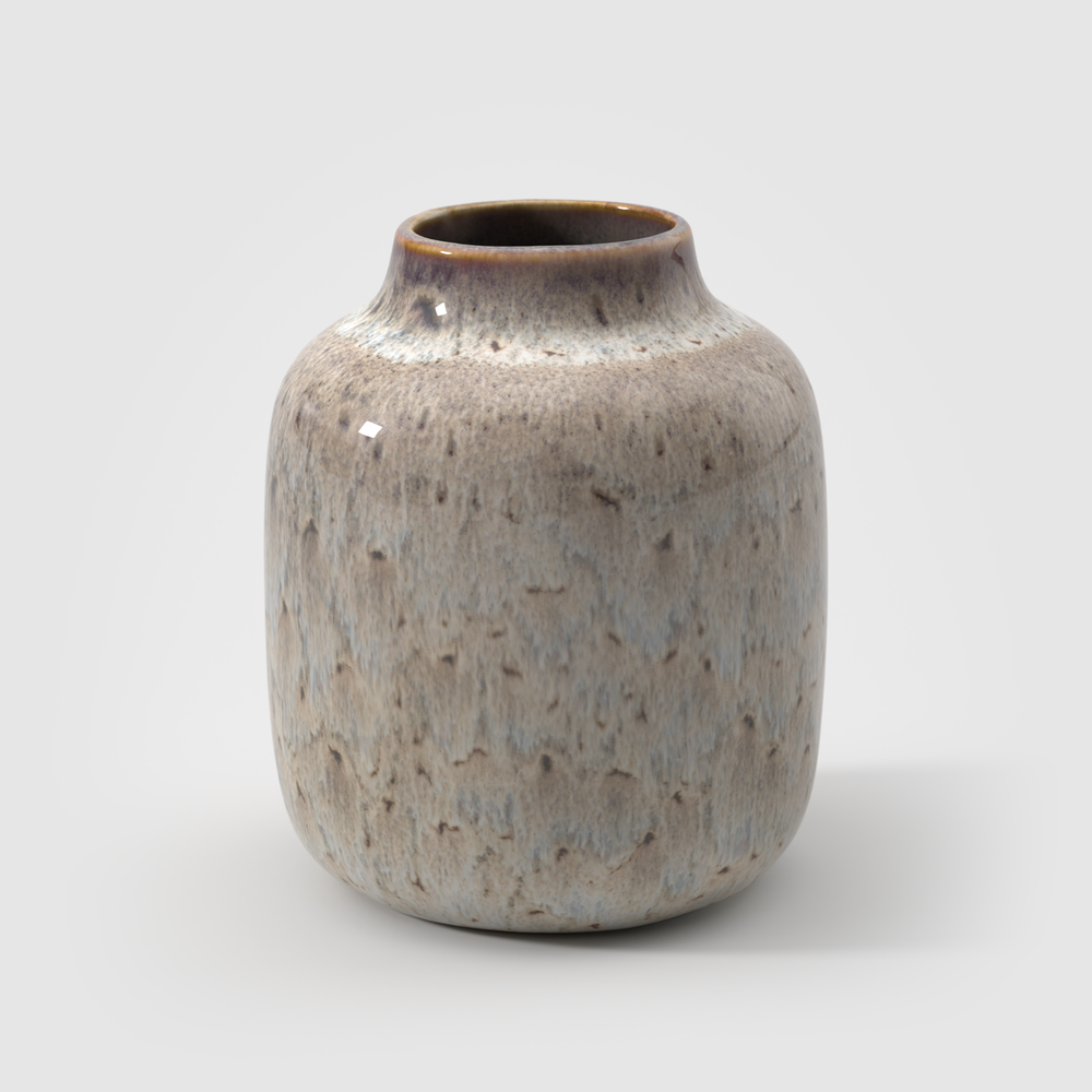 Lave Vase - Beige, 5.1'' x 6.1'', stoneware