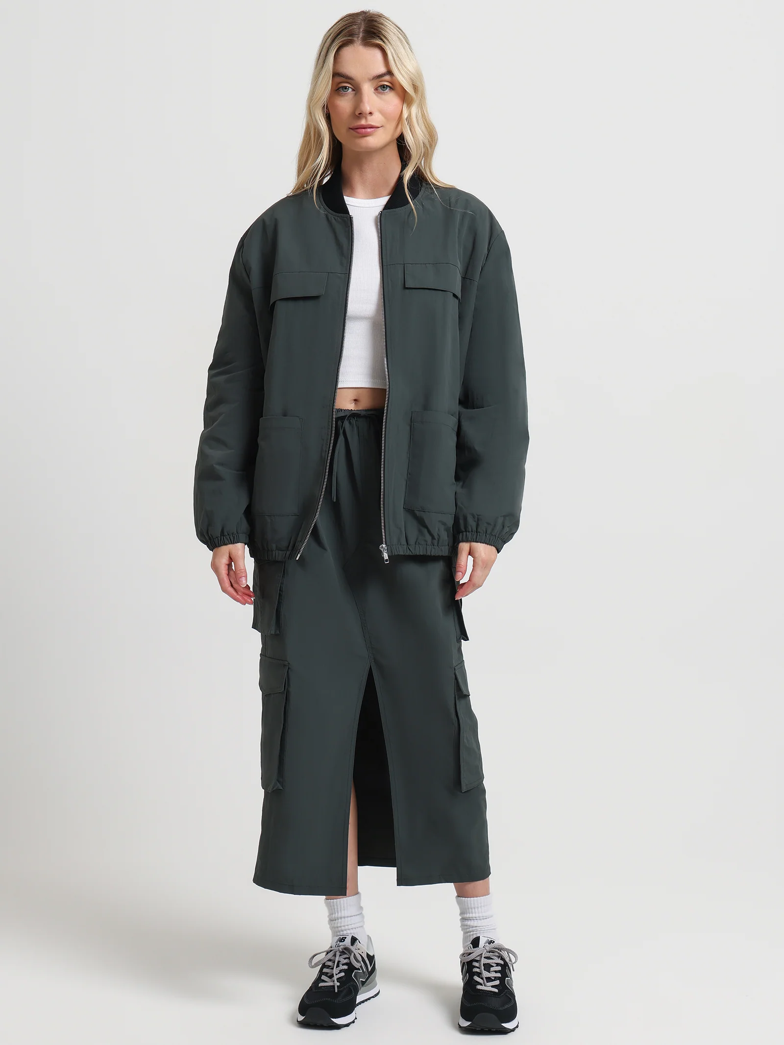Lincoln Parachute Midi Skirt