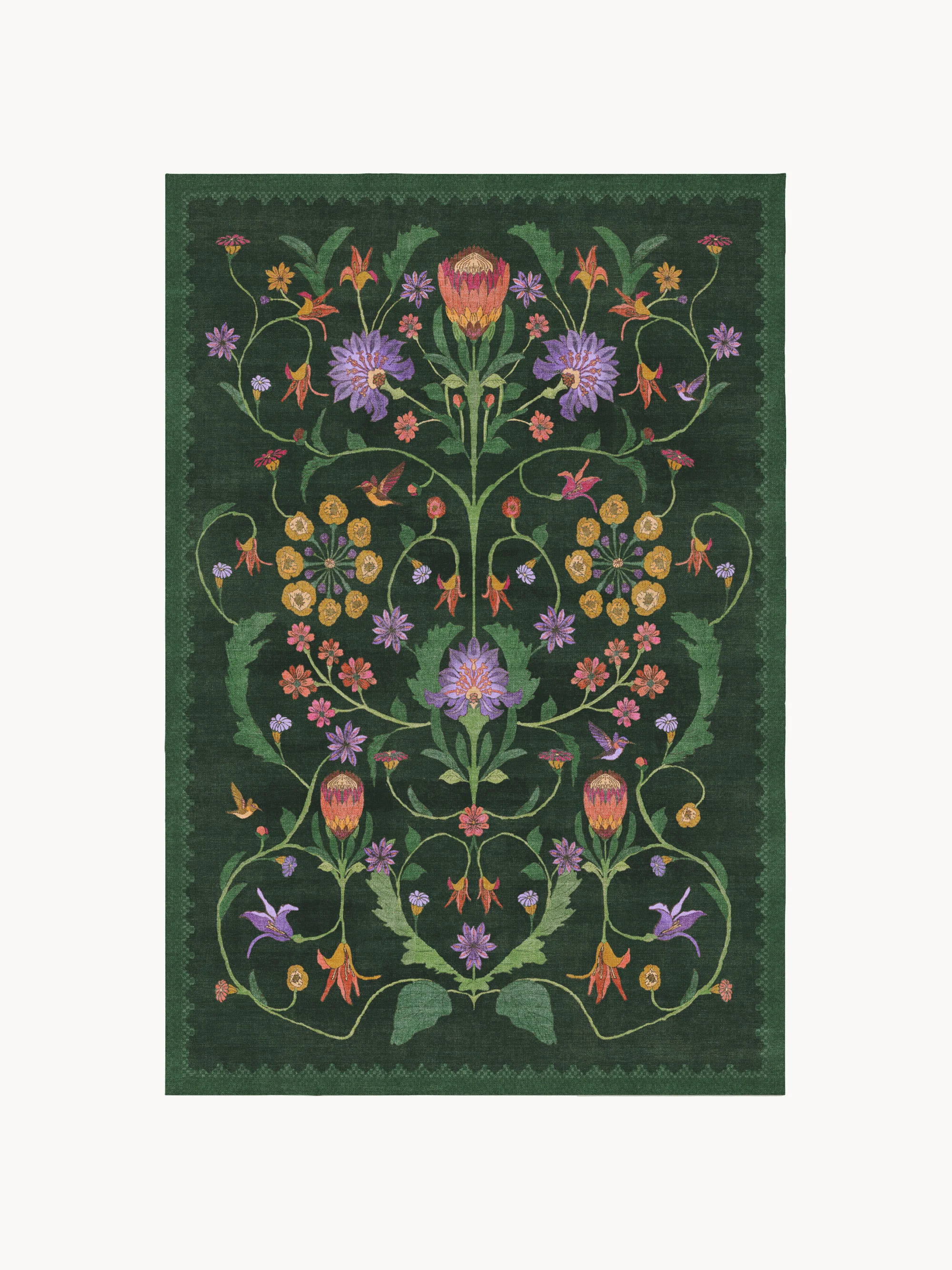 Waschbarer Kurzflor-Teppich Protea von Iris Apfel