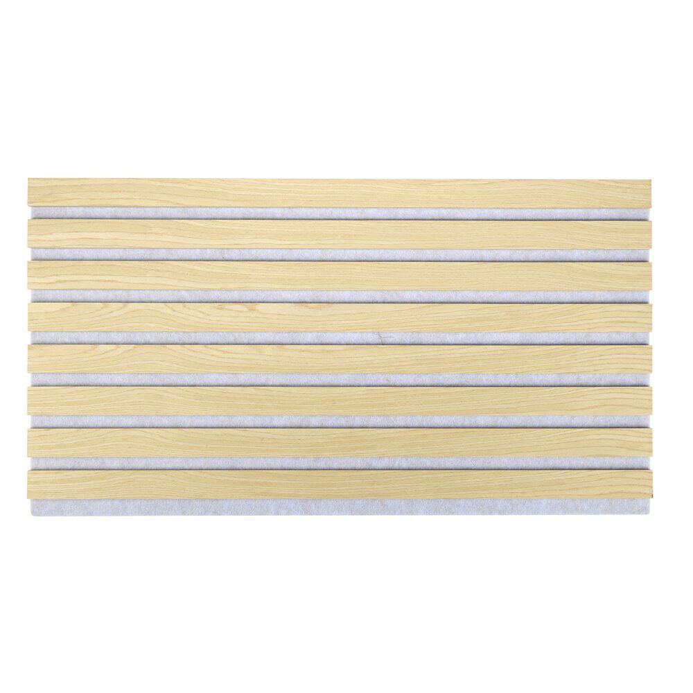 Panneau mural décoratif x5 acoustique adhésif beige 32x60cm