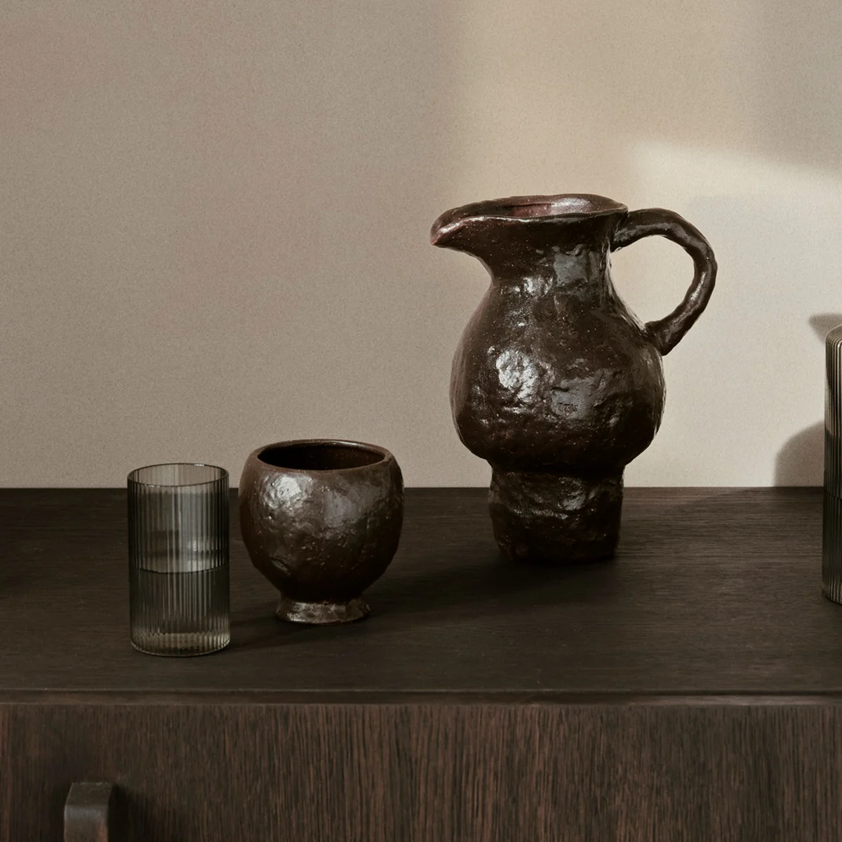 Ferm Living - Doro Krug 0,9 l, coffee
