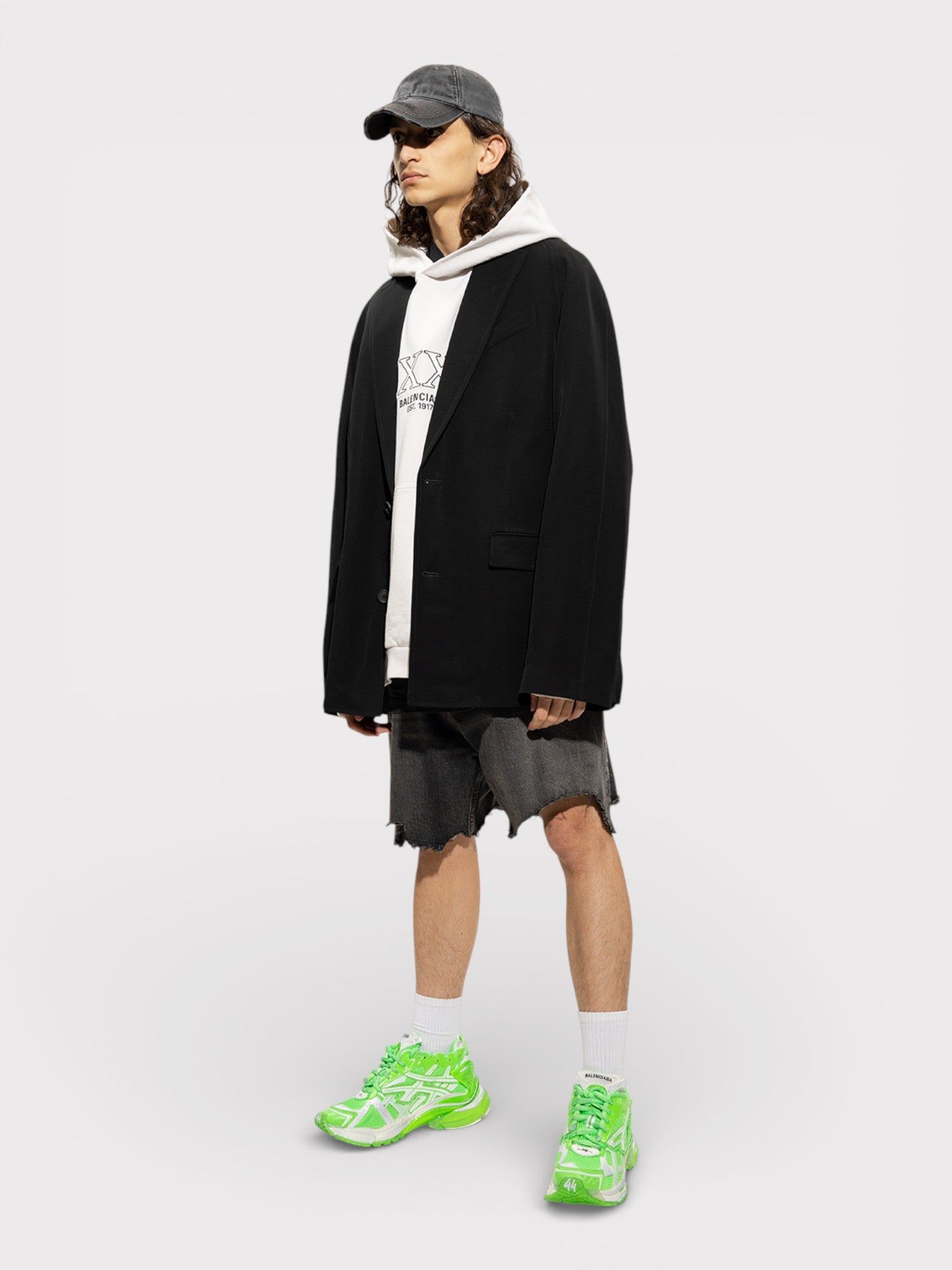 Balenciaga Runners Neon Green White