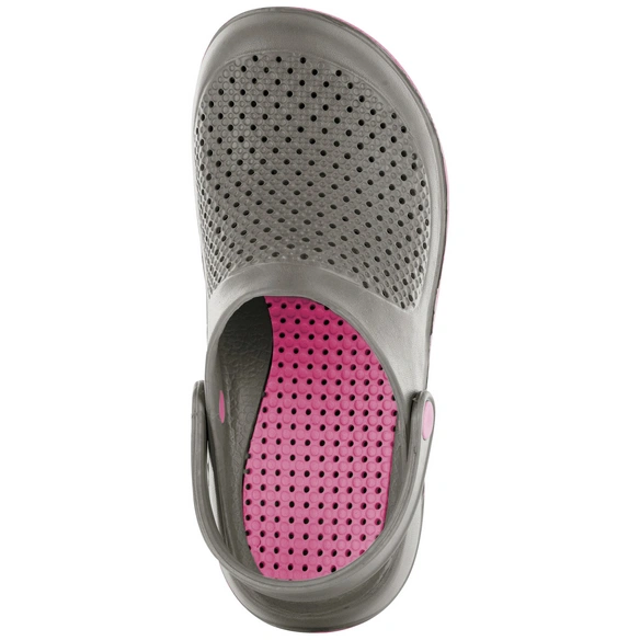 Gartenclogs »Sun«, grau/rosa