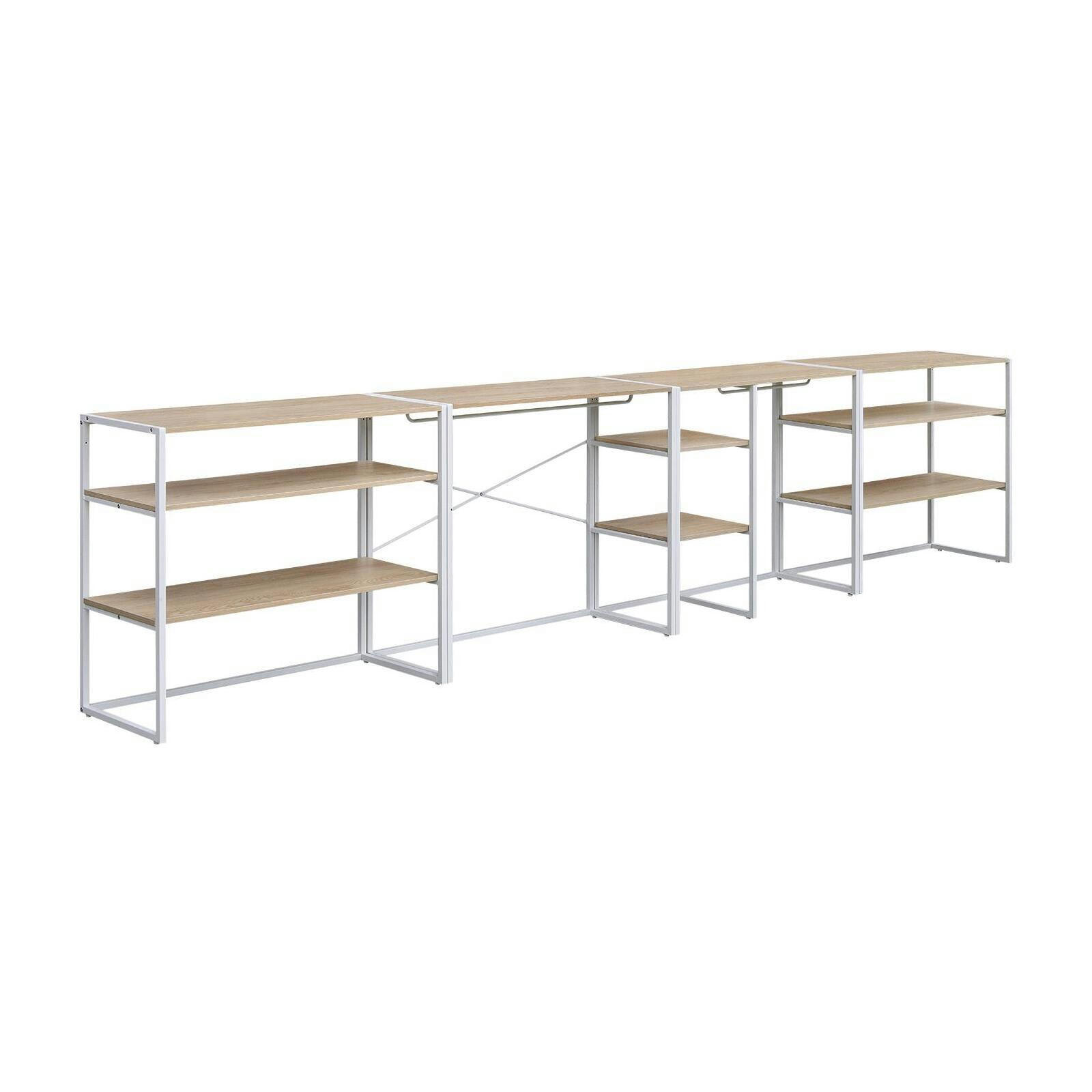 KADRA - Lot de 4 portants vêtements sous combles modulables