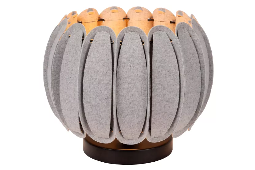 Lampa stołowa nowoczesna szaro-czarna Spencer 1xE27x40W wys:19,5cm Lucide